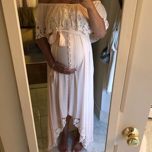 Fillyboo “Wonder Years” embroidered maxi dress